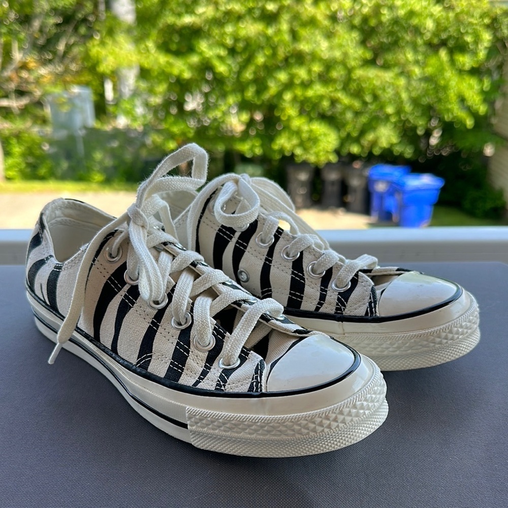 CONVERSE | All Star Chuck Taylor Black and White Zebra Print Canvas Sneakers